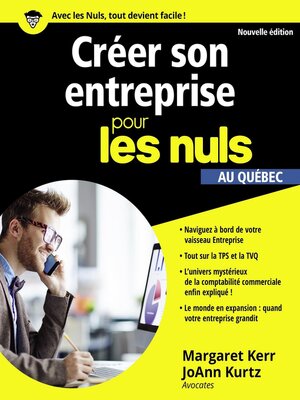 cover image of Créer son entreprise pour les Nuls, au Québec, nouvelle édition
